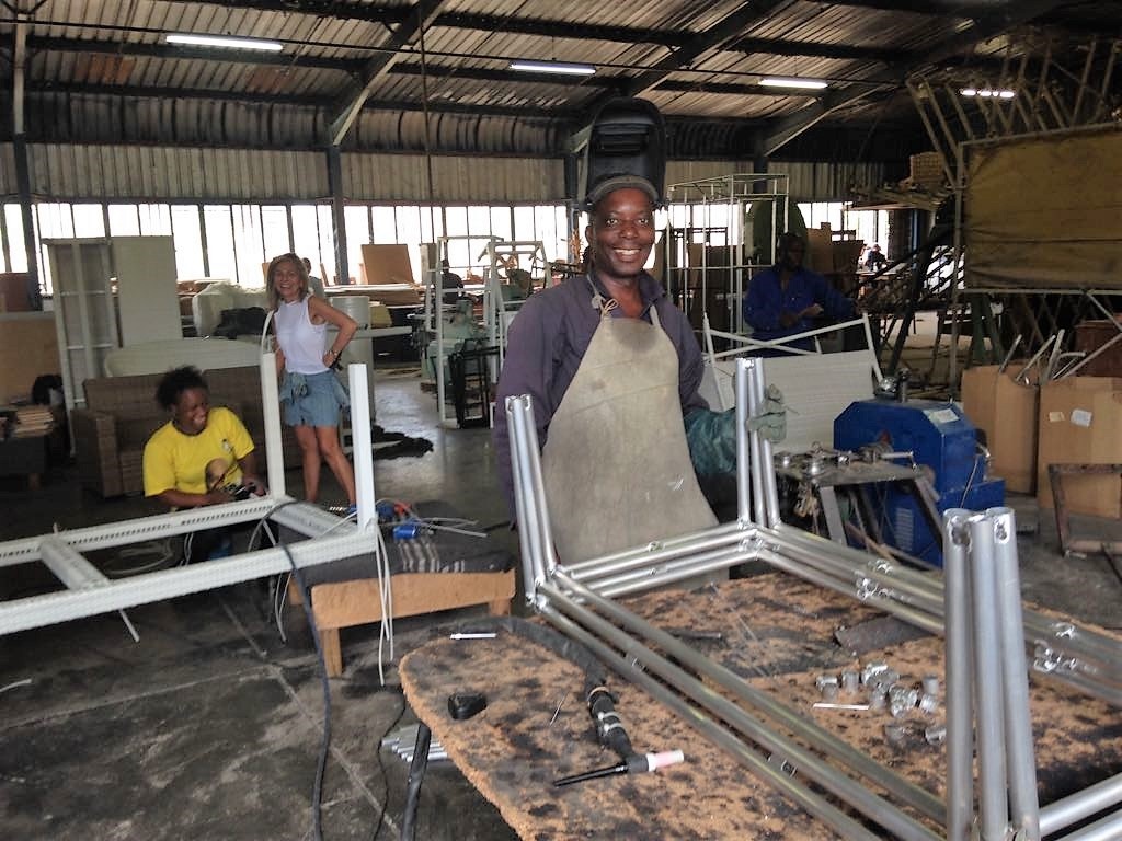 All weather outdoor furniture manufacturing workshop