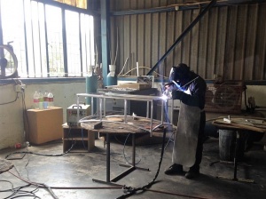 All weather outdoor furniture manufacturing workshop