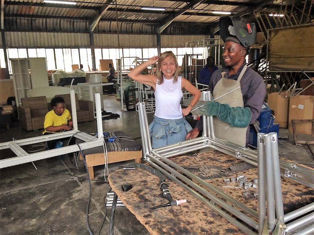 All weather outdoor furniture manufacturing workshop